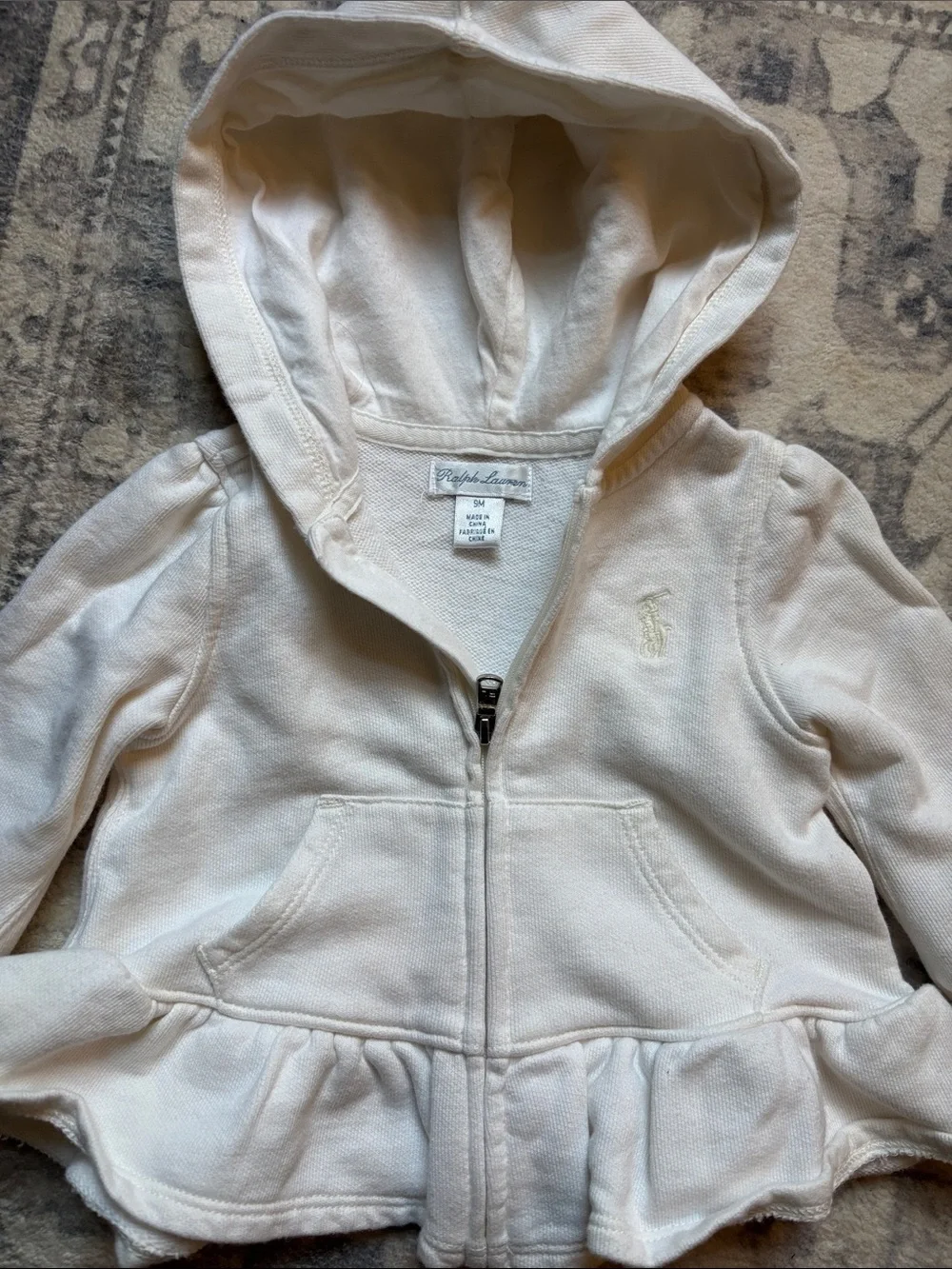Ralph Lauren Girls' Hooded Zip Sweatshirt
